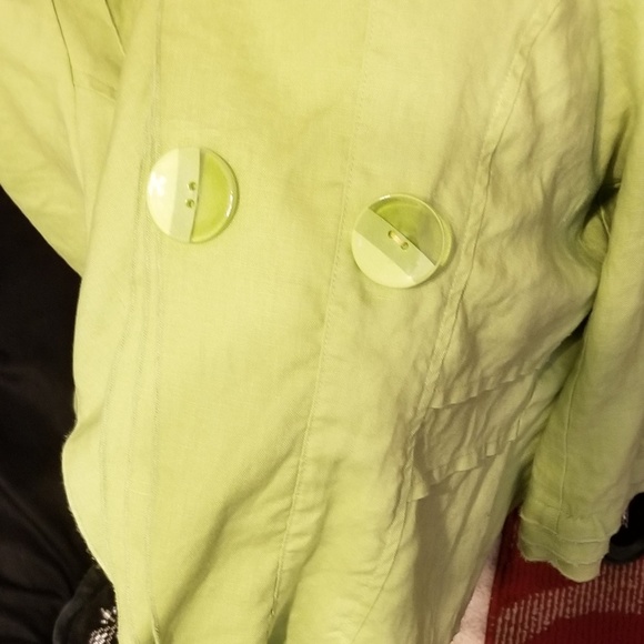 Green casual wear jacket size 8 - Picture 4 of 5